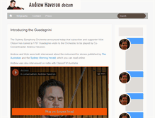 Tablet Screenshot of andrewhaveron.com